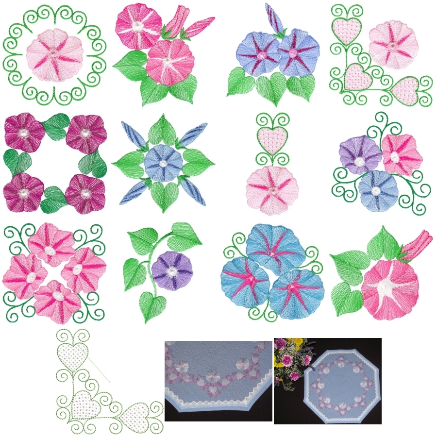 Lite Morning Glories Set 2 Small