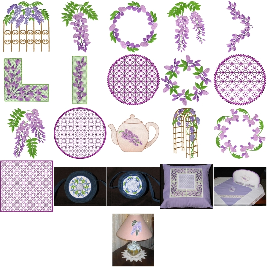 Wonderful Wisteria Set 1 Large