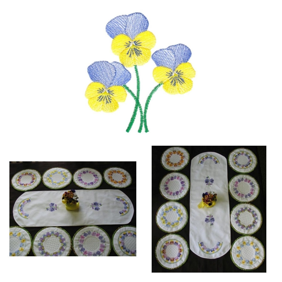 Lite Pansies Sets 1 and 2 Small
