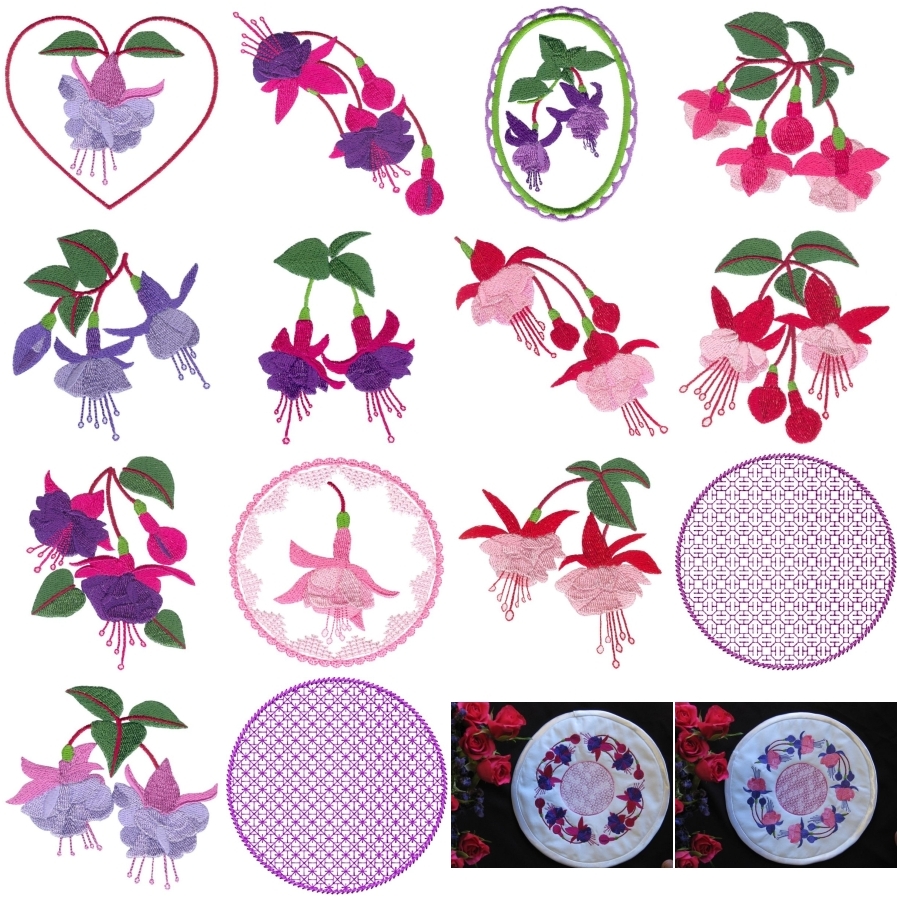 Fuchsia Delight Set 2 Small