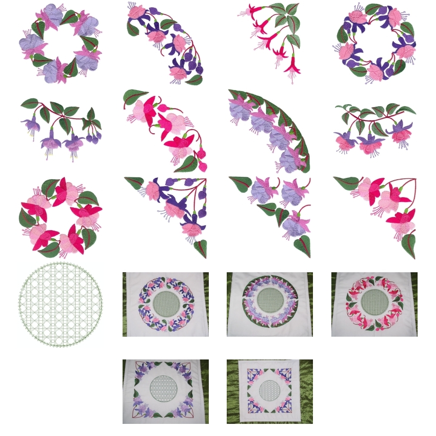 Fuchsia Delight Set 1 Large