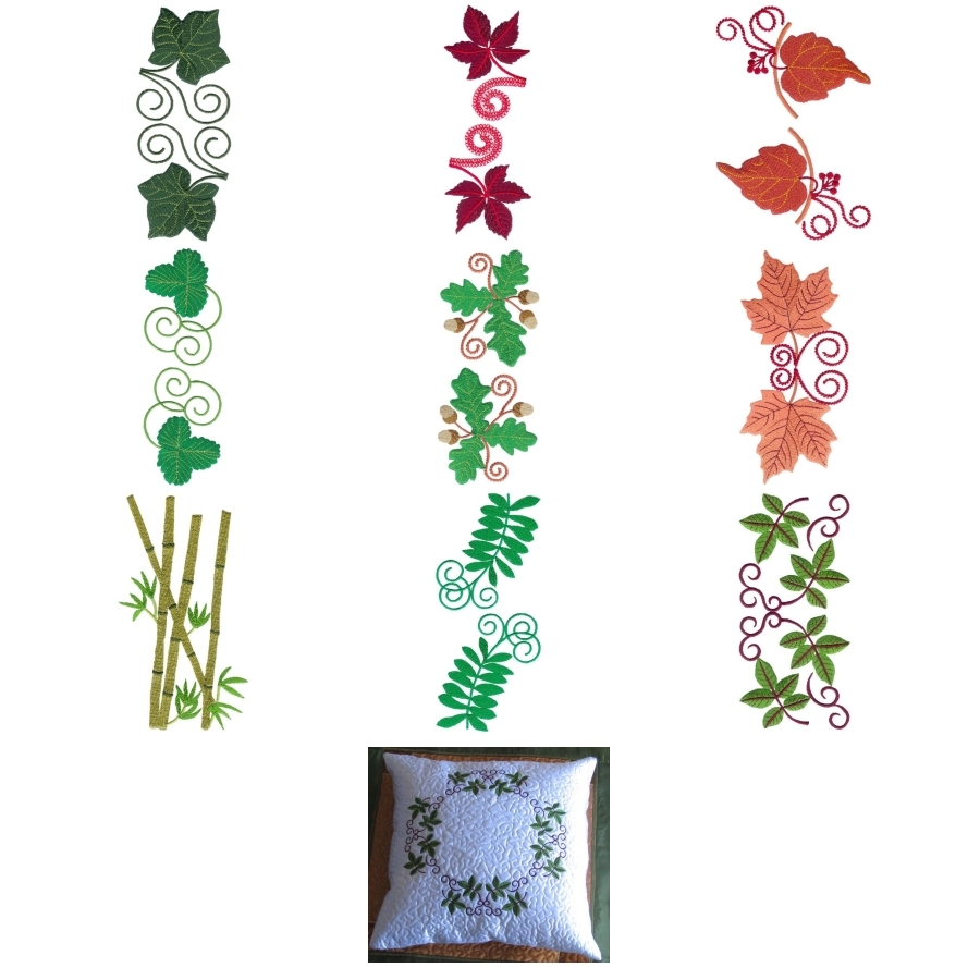 Lavish Leaf Borders Large
