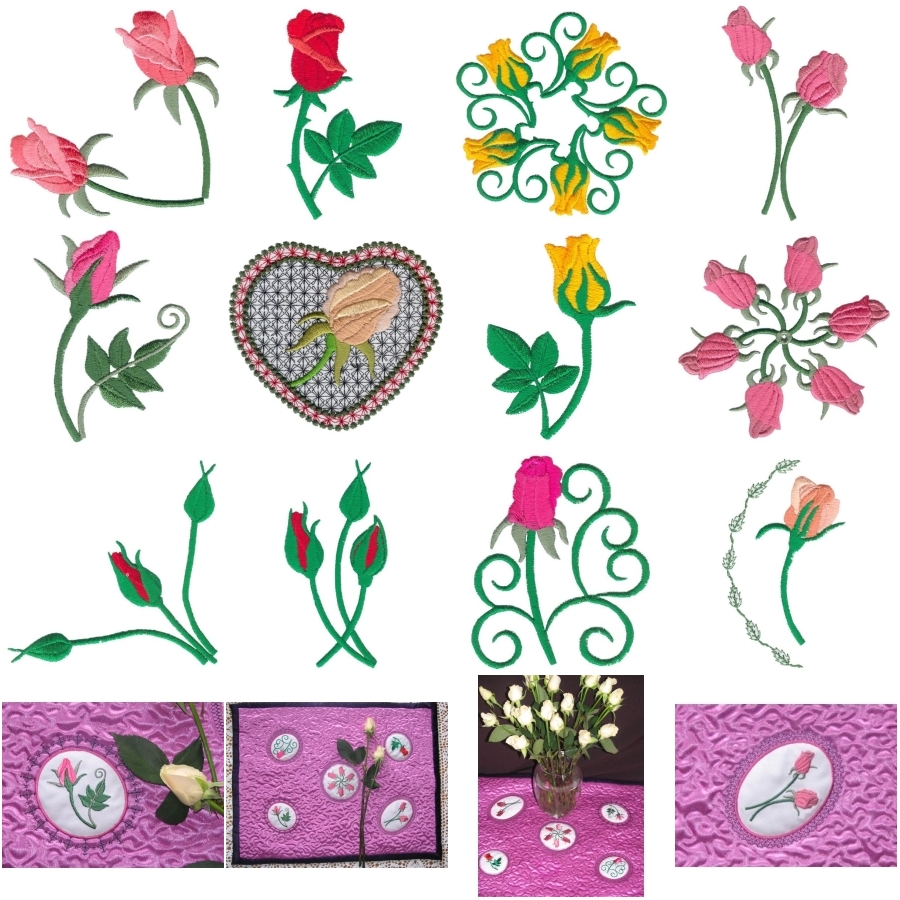 Fat Rose Buds Set 1 Small