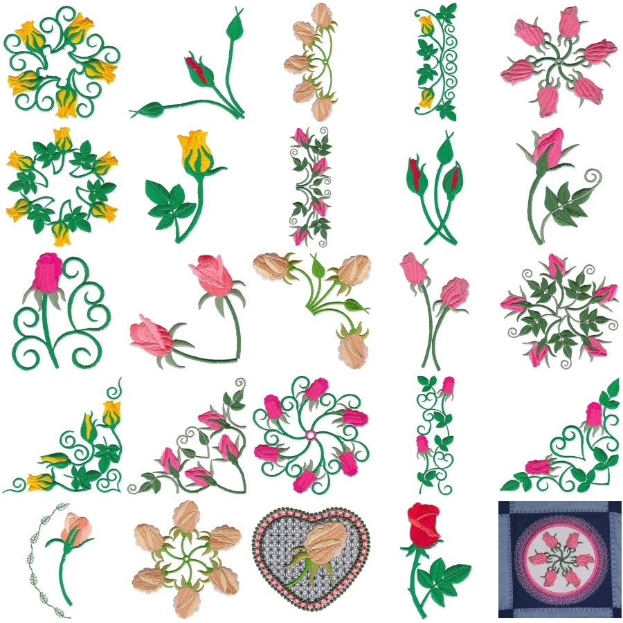 Fat Rose Buds Sets 1 Small and Large