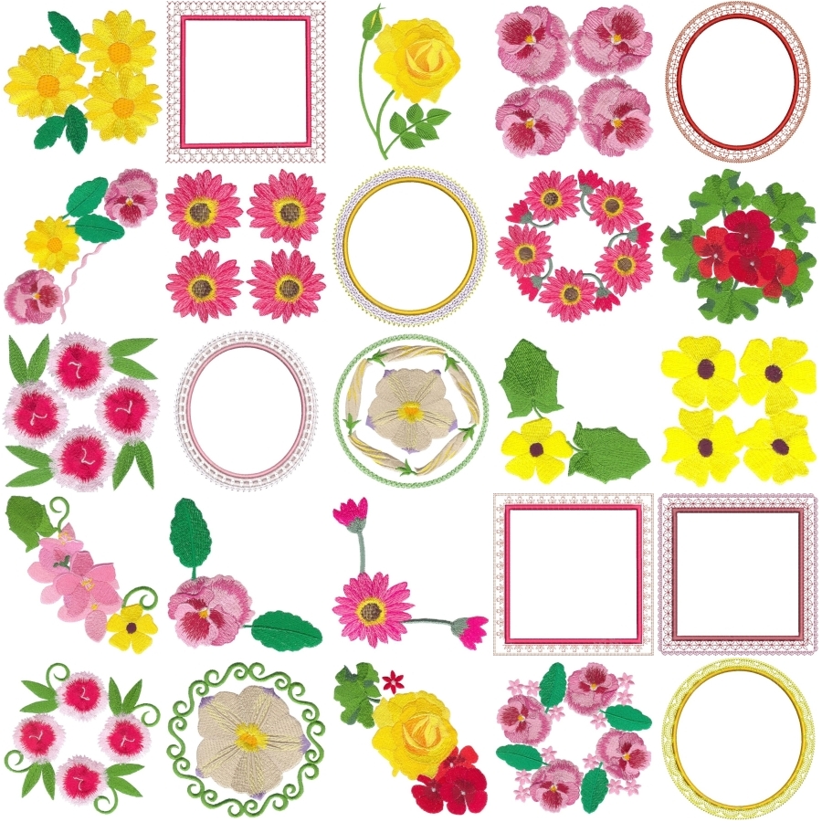Aljay Floral Array Sets 1 Small and Large