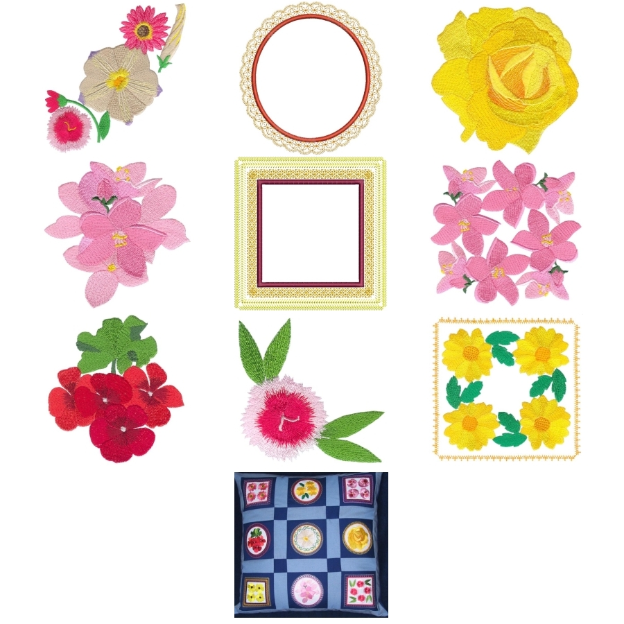 Aljay Floral Array Sets 1 Small and Large