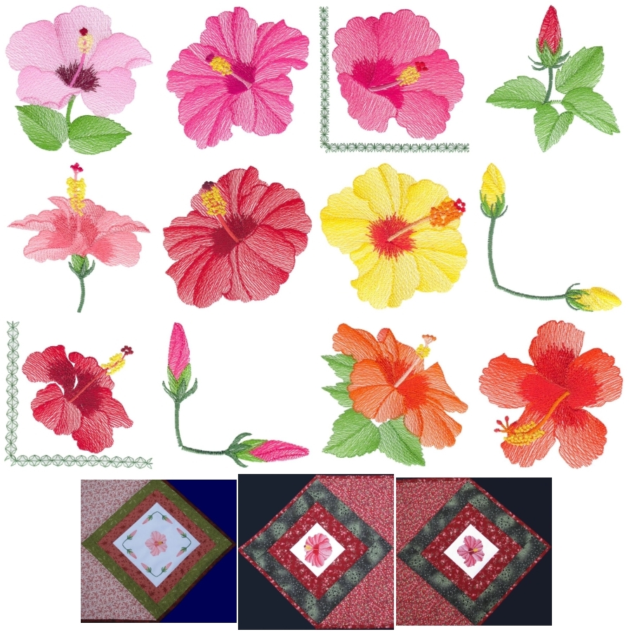 Lite Hibiscus Set 2 Small