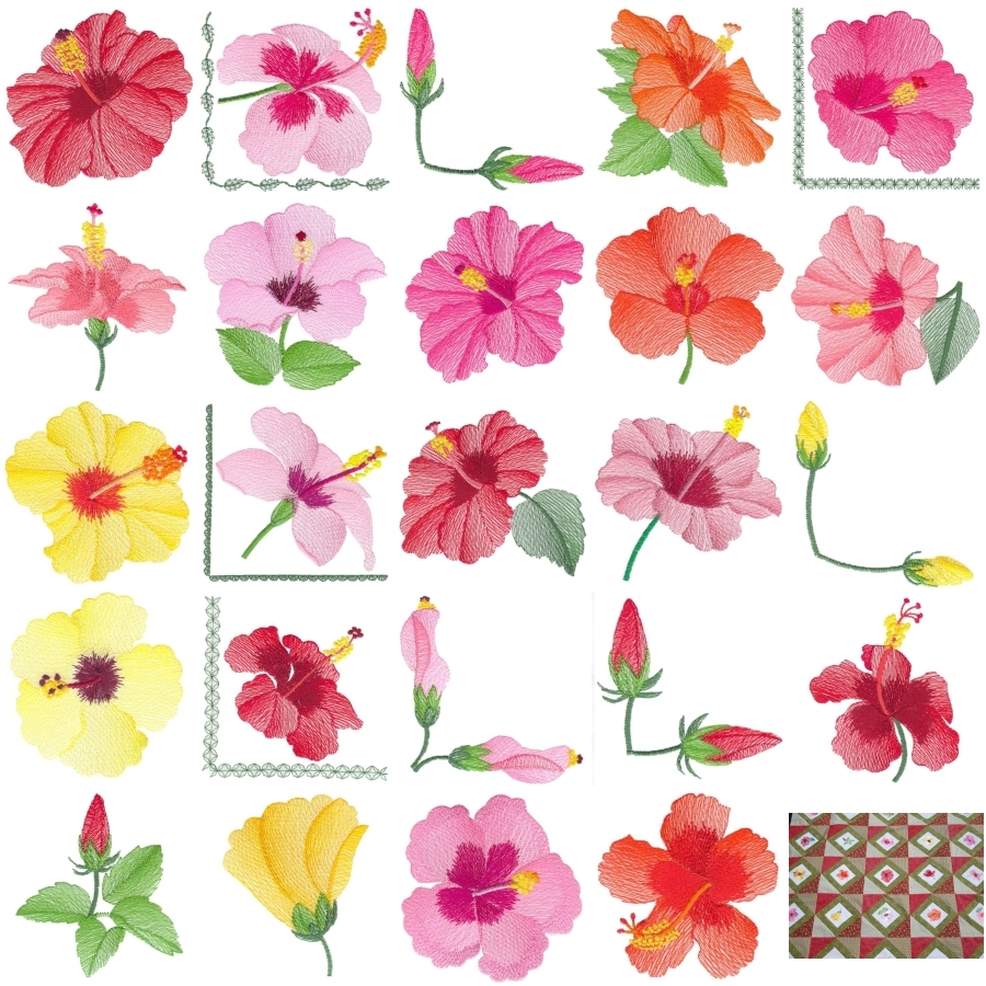 Lite Hibiscus Sets 1 and 2 Small