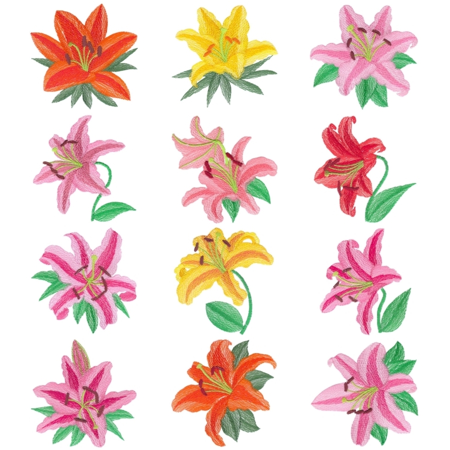 Aljay Lite Lilies Set 2 Small