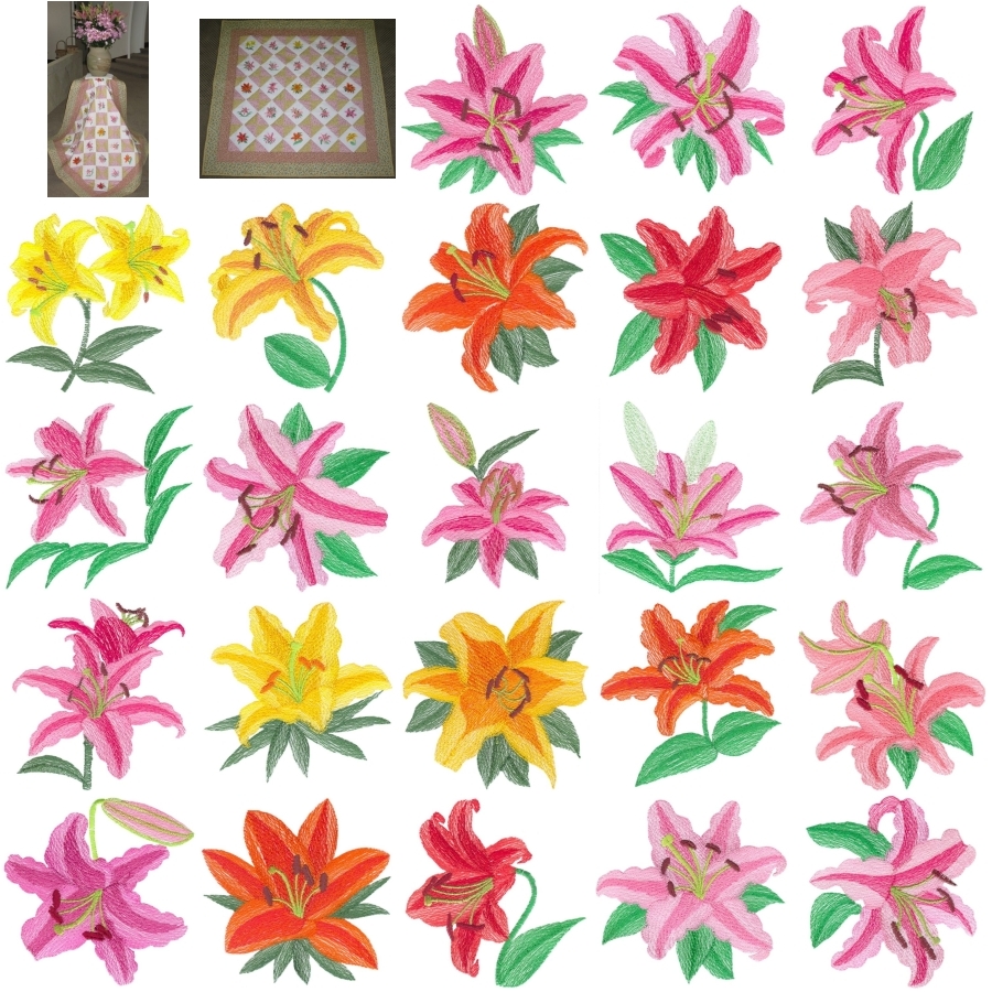 Aljay Lite Lilies Sets 1 and 2 Small