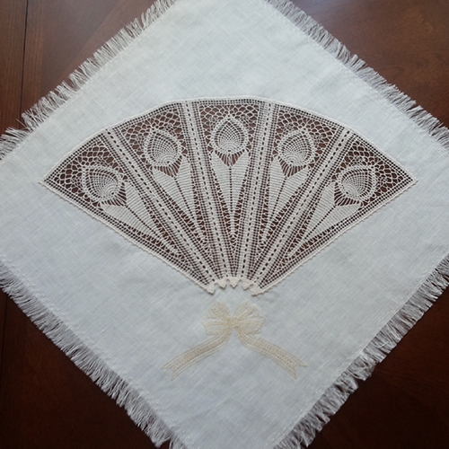 Table Runner White Passion -32