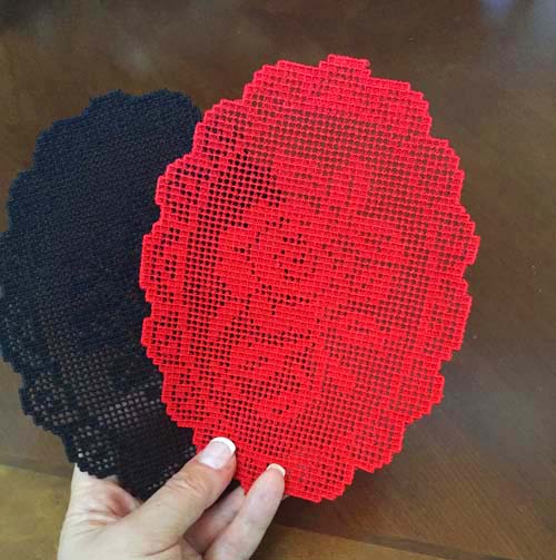 Crochet Style FSL Black and Red -3