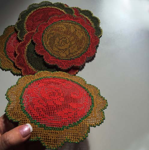 Coasters Crochet Round -6