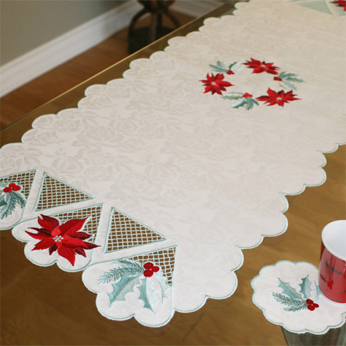 Table Runner December with Coaster-3