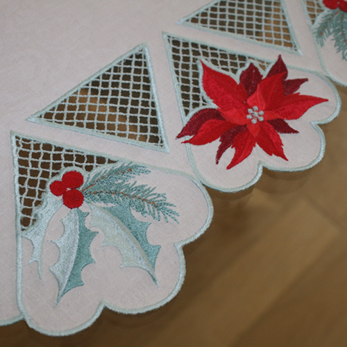 Table Runner December with Coaster-4