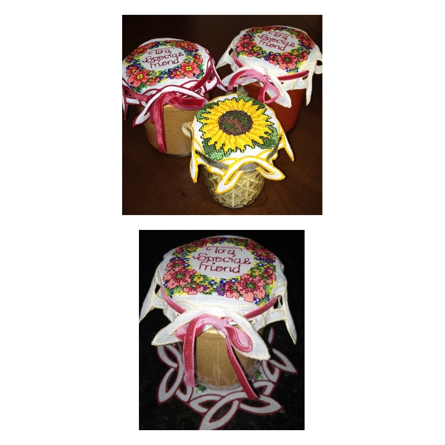 Floral Jar Hats 