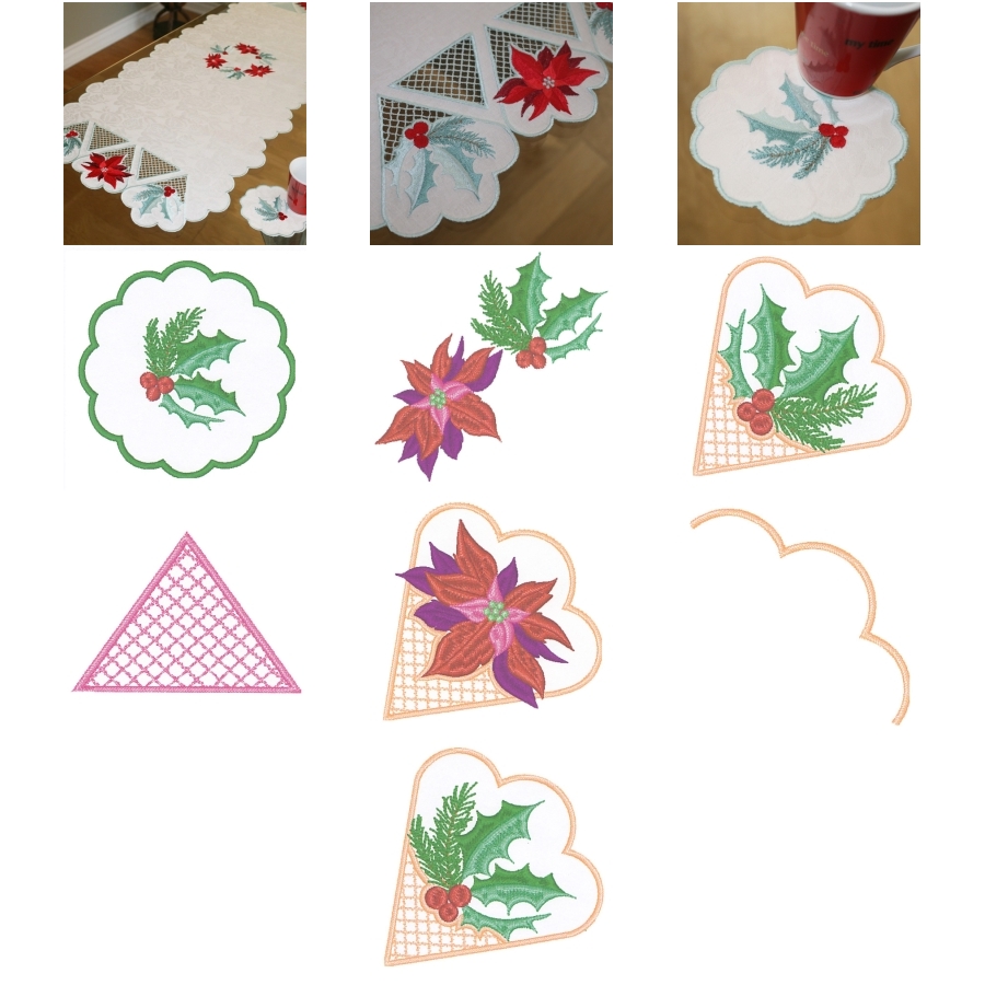 Table Runner December with Coaster