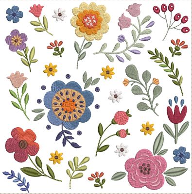 FOLK ART QUILT BLOCKS-9