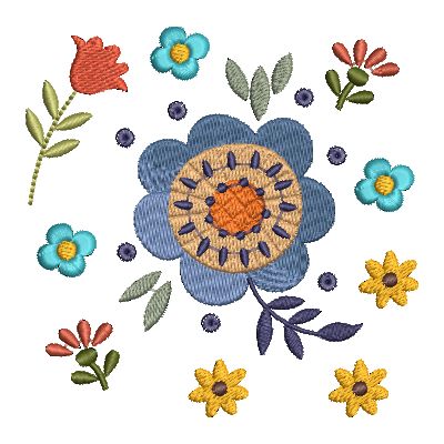 Folk Art Flowers Small-32