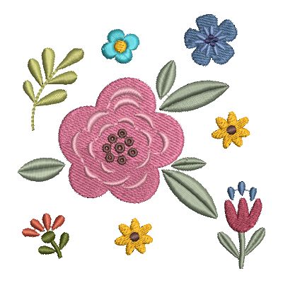 Folk Art Flowers Small-33