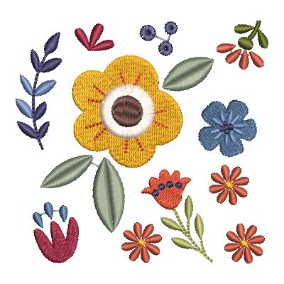 Folk Art Flowers Small-35