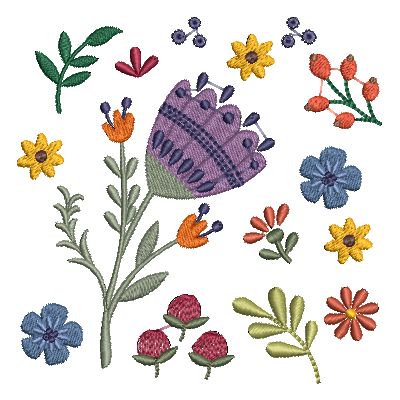 Folk Art Flowers Small-36