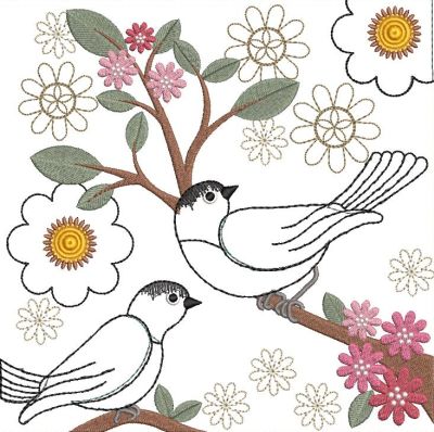 Shabby Chic Bird Blocks-3