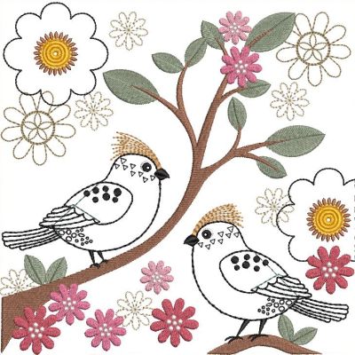 Shabby Chic Bird Blocks-5