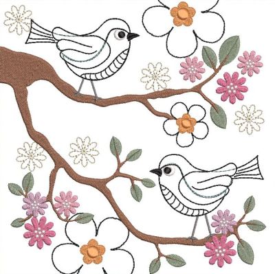 Shabby Chic Bird Blocks-7