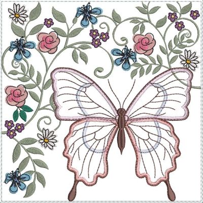 Applique Butterfly Quilt Blocks-4