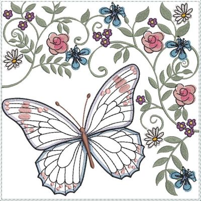 Applique Butterfly Quilt Blocks-8