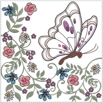 Applique Butterfly Quilt Blocks-10