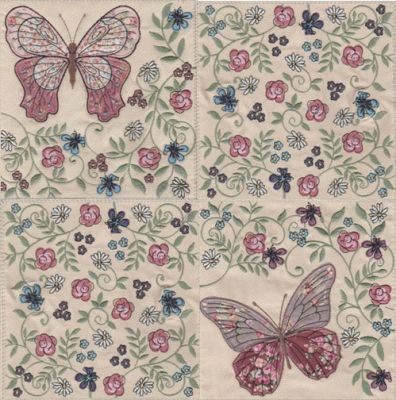 Applique Butterfly Quilt Blocks-17