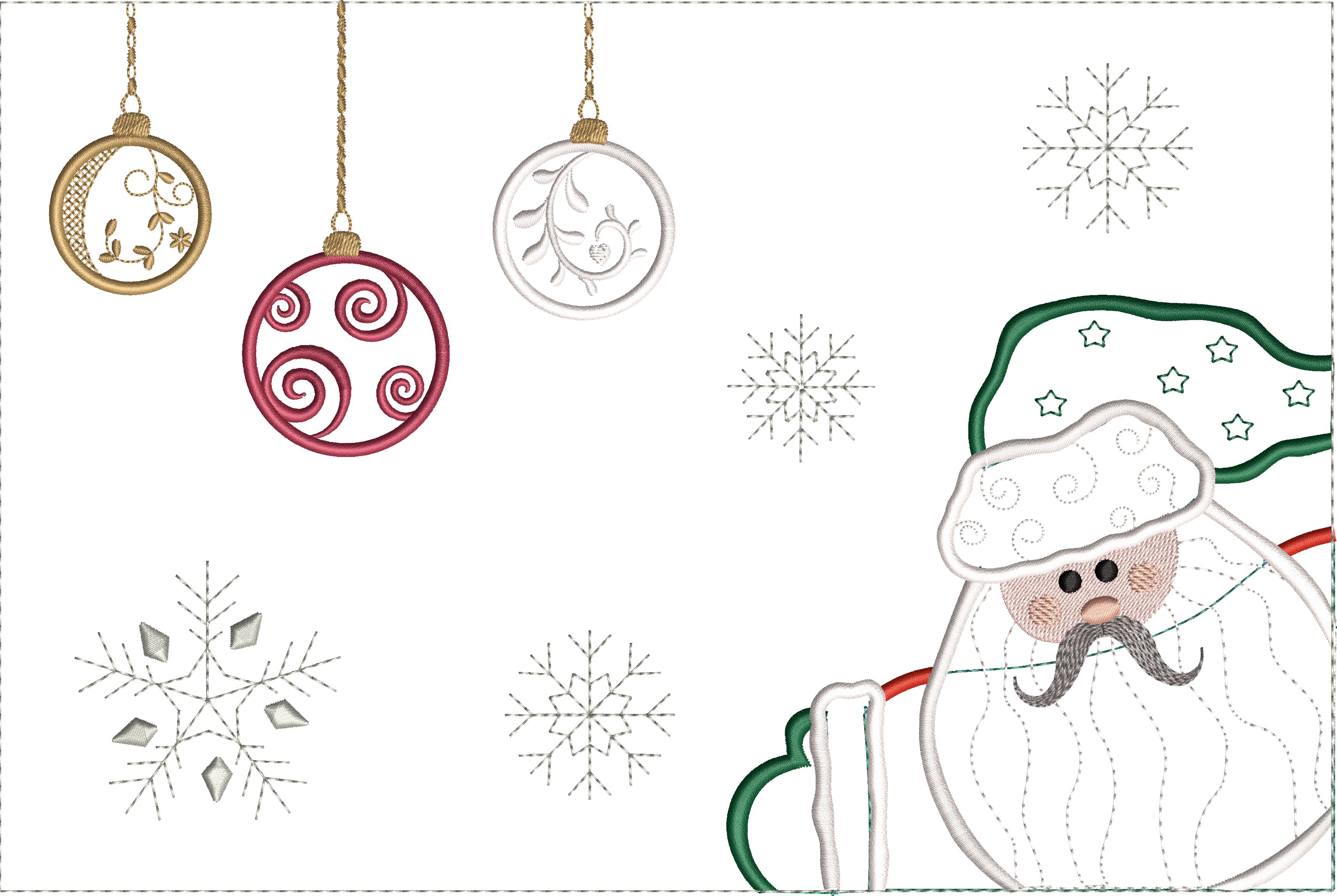 Santa Applique Placemats OregonPatchWorks