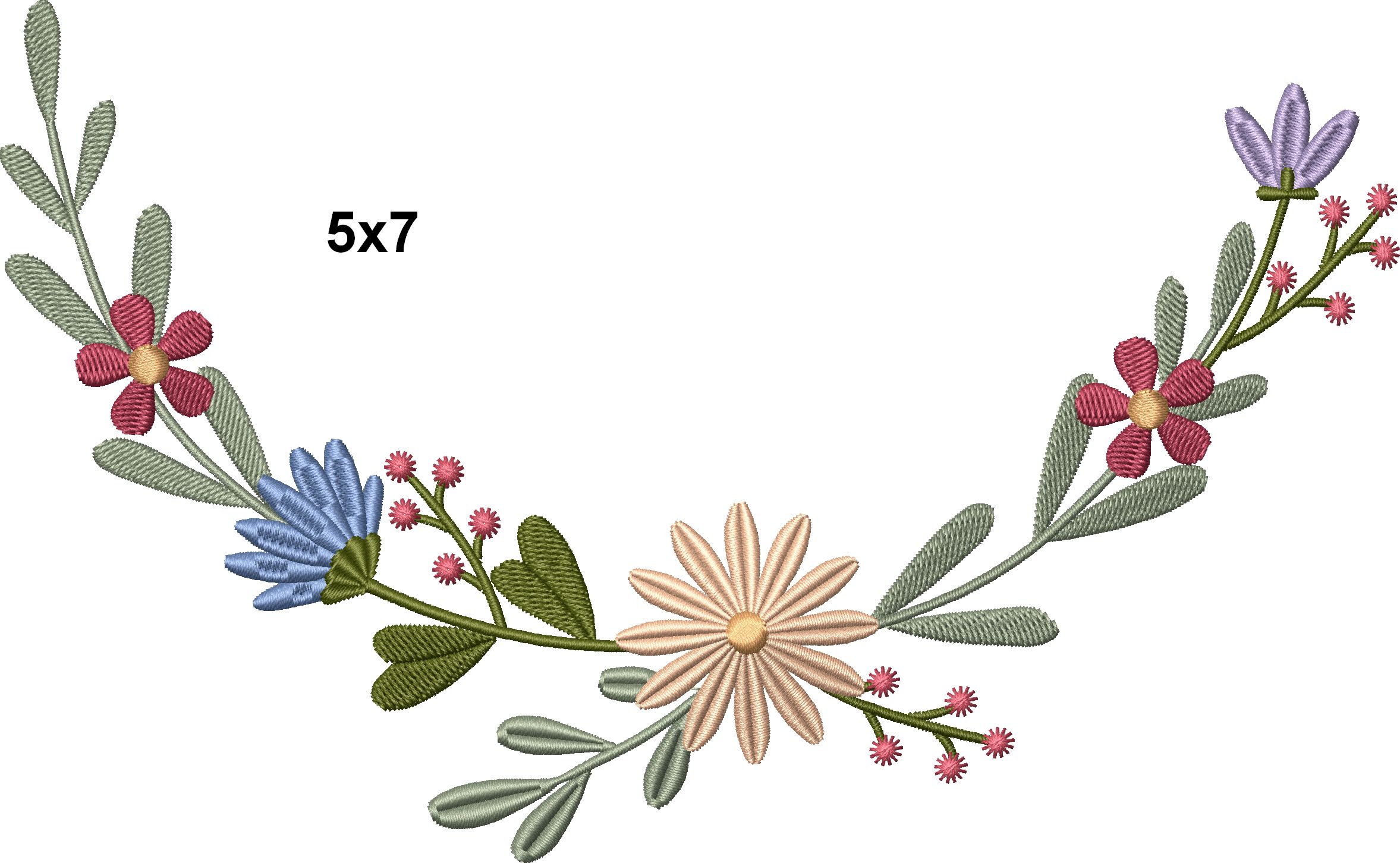 Floral Applique Hedgehog-5