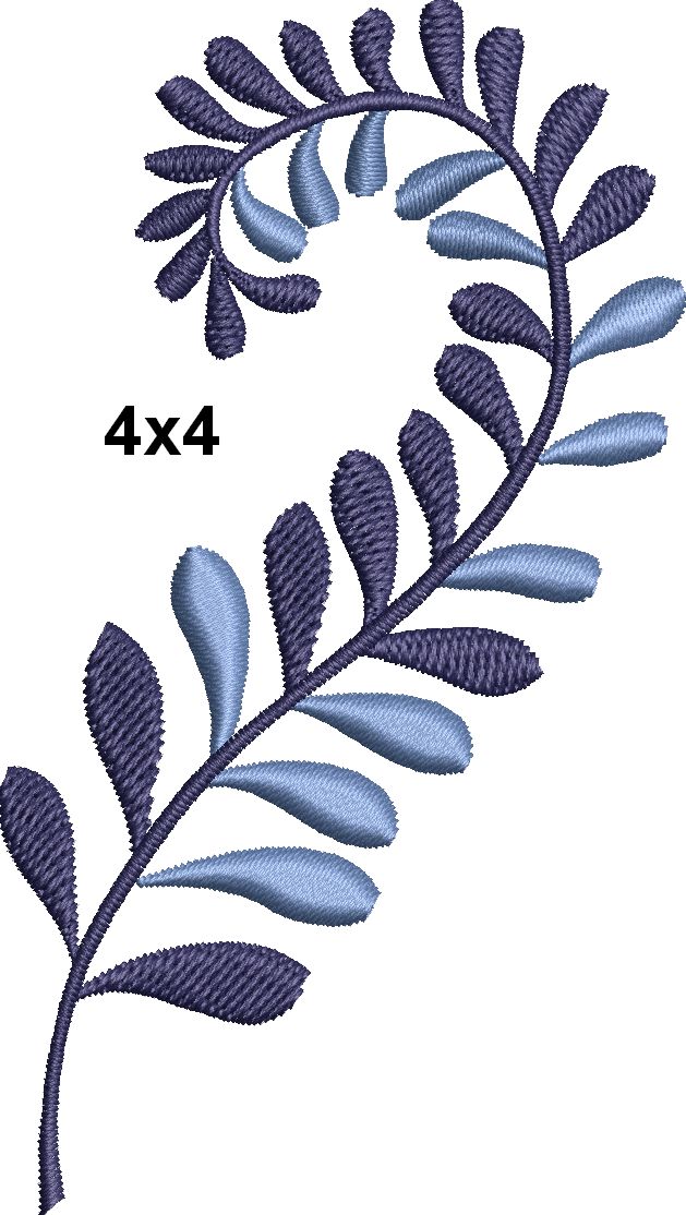 COOL BLUE LEAVES-28