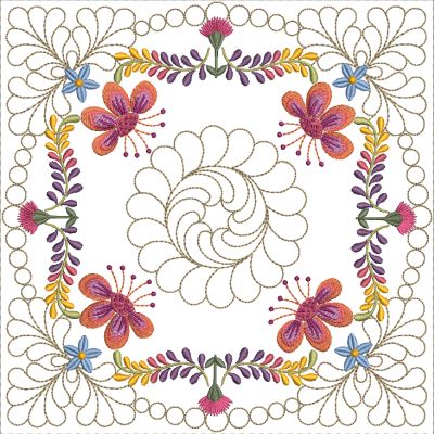 Mexican Folk Art Block 4