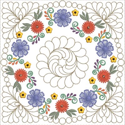 Mexican Folk Art Block 10