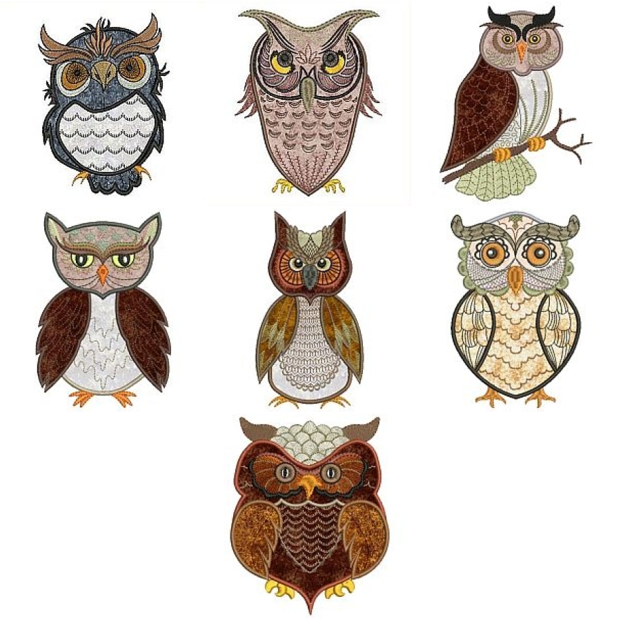 Applique Owls 