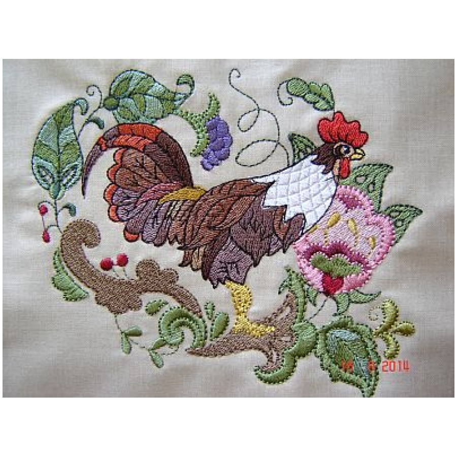 Jacobean Roosters and Hens 