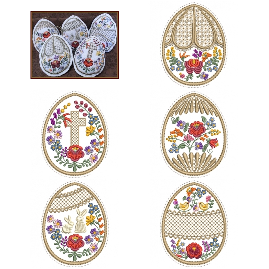 Folk Art Easter Eggs OregonPatchWorks