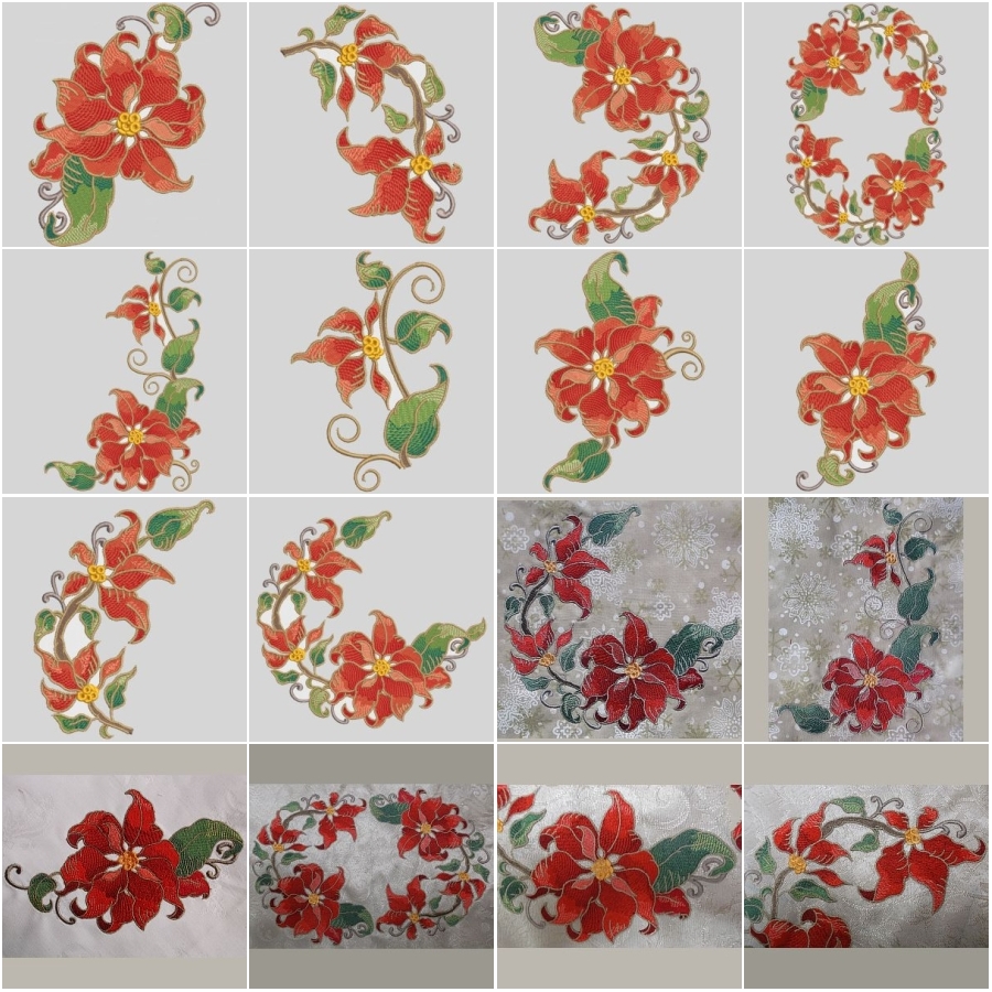 Elegant Christmas Poinsettias 