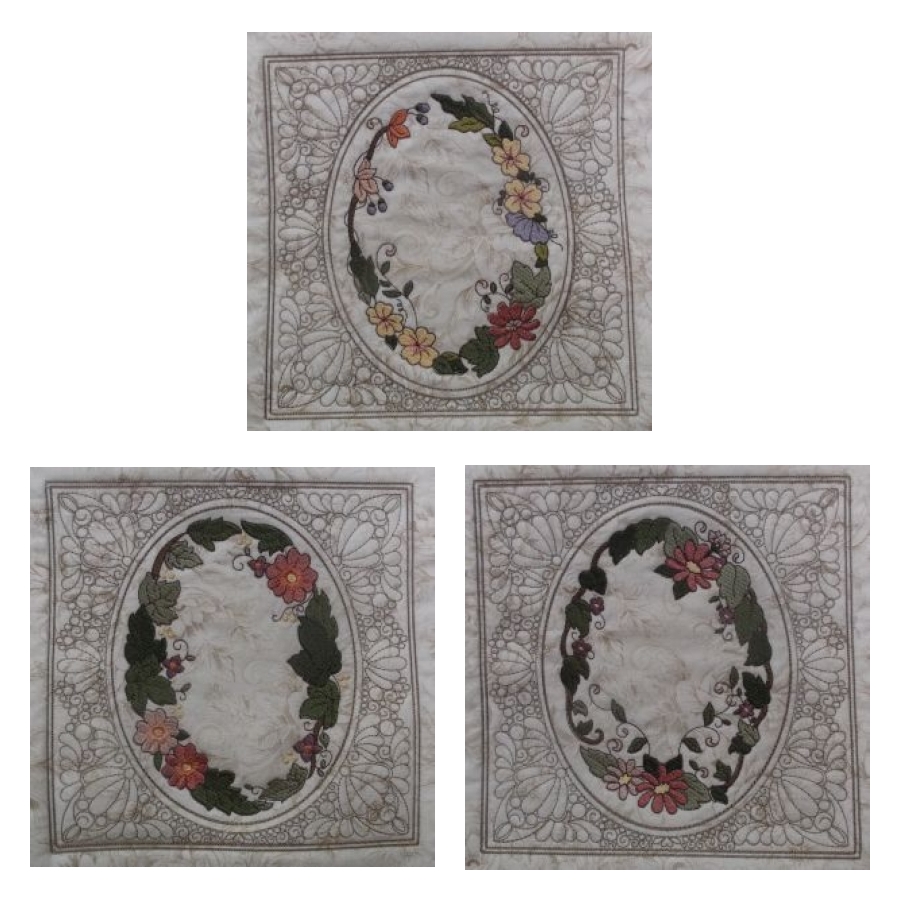 Flower Ovals Quilt Blocks Part 1