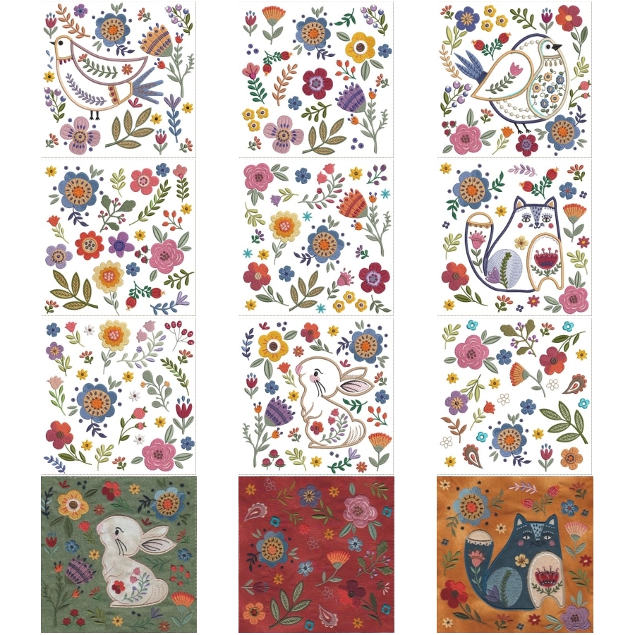 FOLK ART QUILT BLOCKS