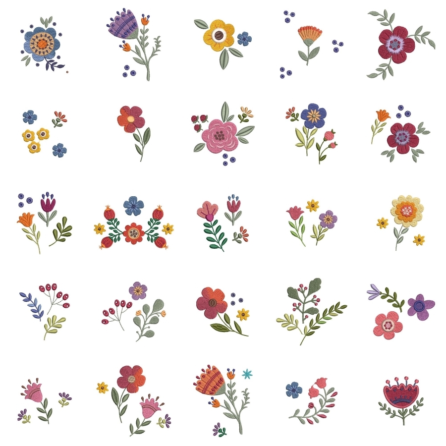 Folk Art Flowers Small