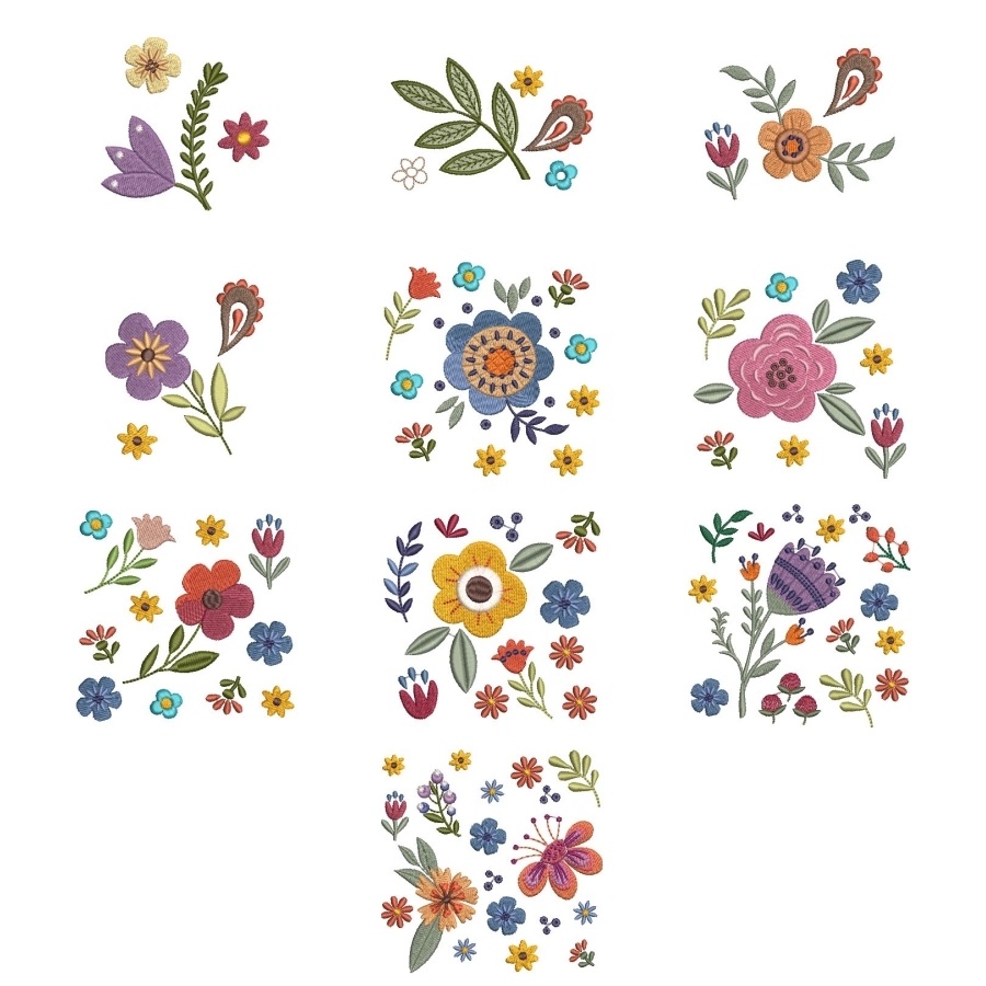 Folk Art Flowers Small