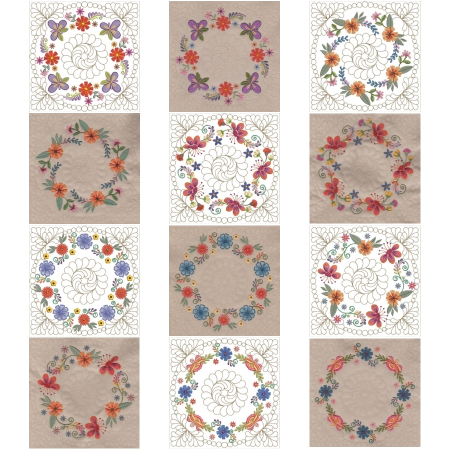 Mexican Folk Art Quilt Blocks 2