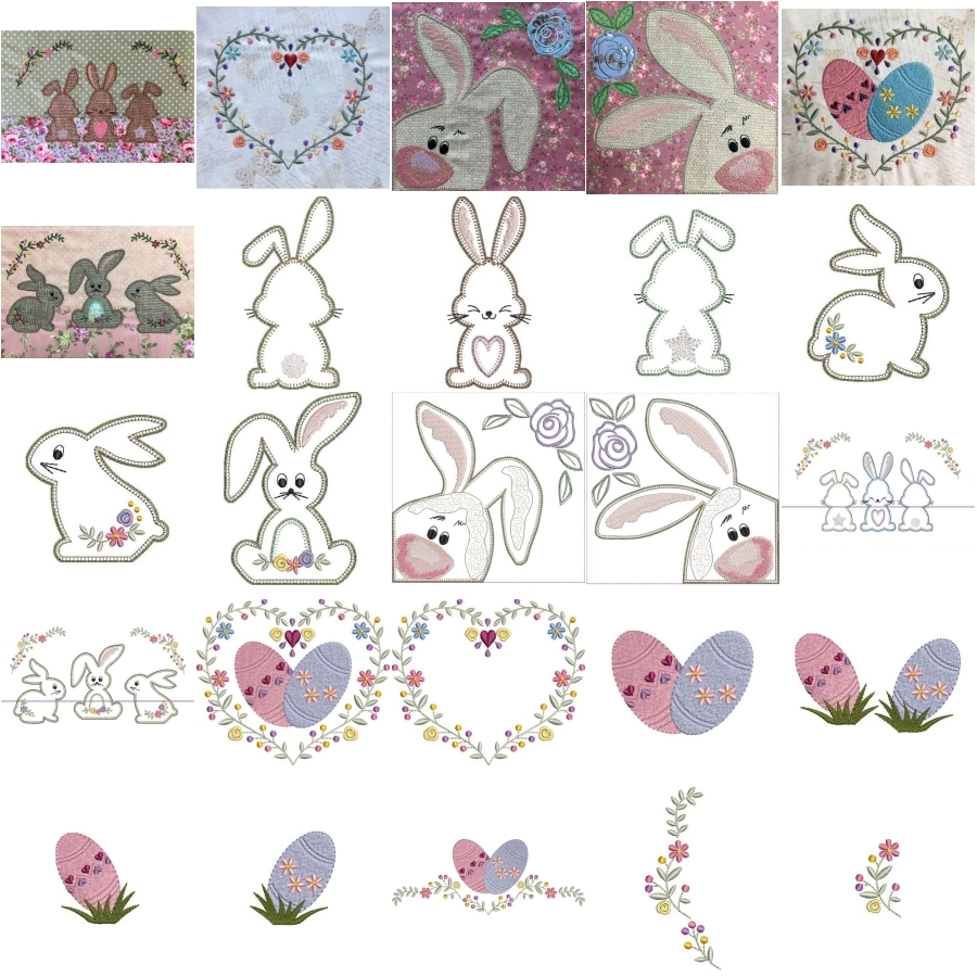 Applique Bunnies