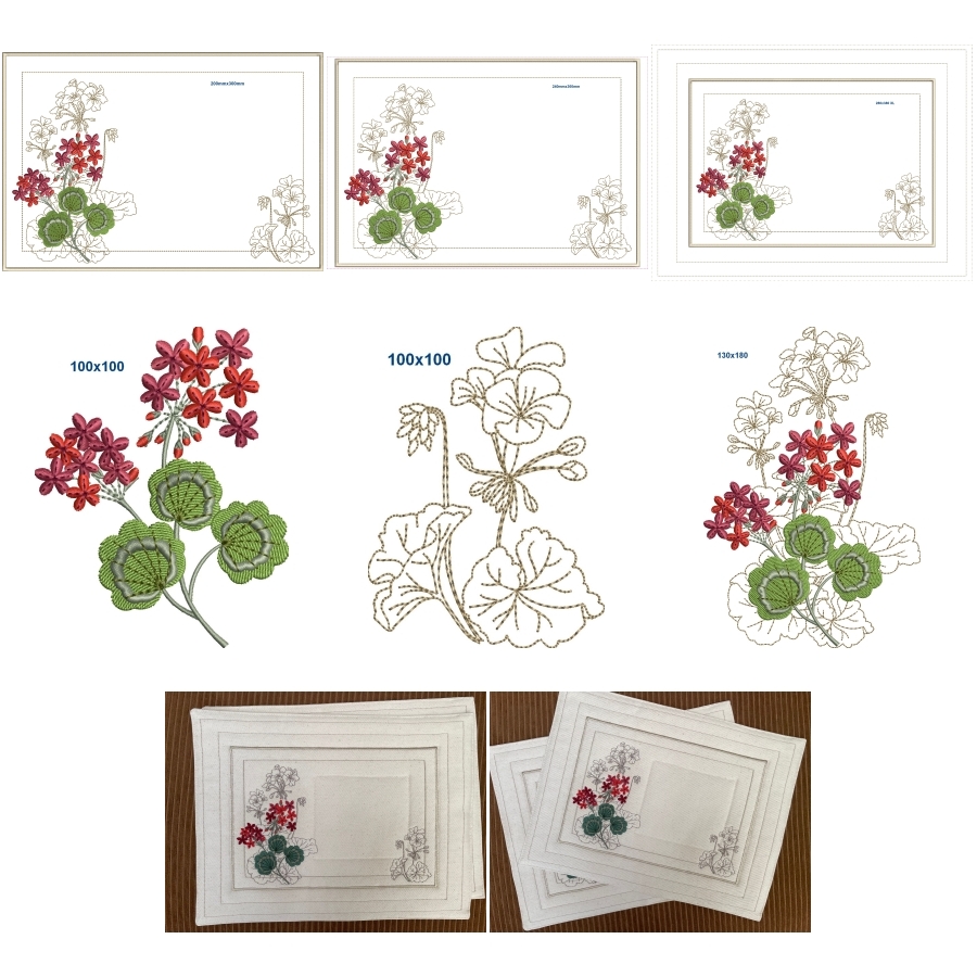 Pelargonium Placemat
