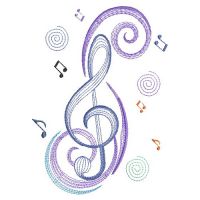 Rippled Music Notes 2 | OregonPatchWorks